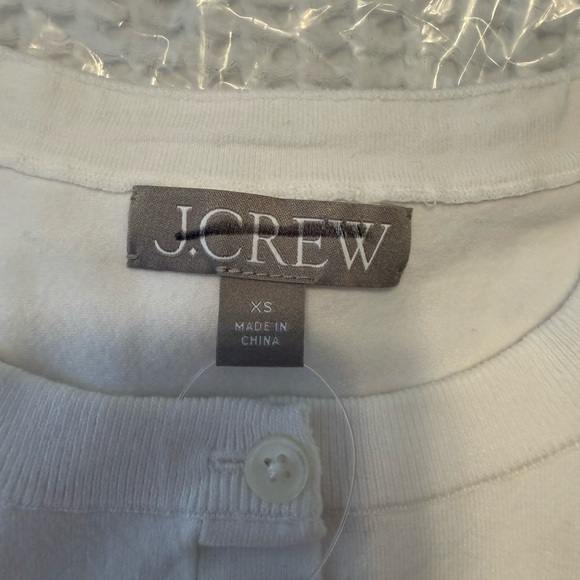 J. Crew Jackie Cardigan Sweater in Premium Ultra Fine Cotton Blend NWT XS White - Picture 8 of 12
